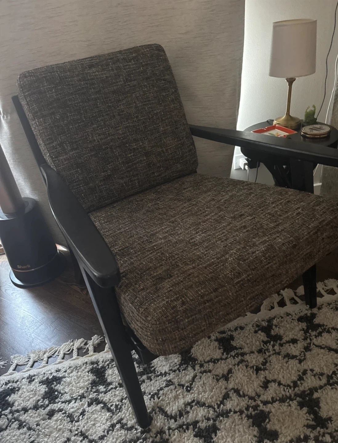Mid-Century Modern Armchair Black