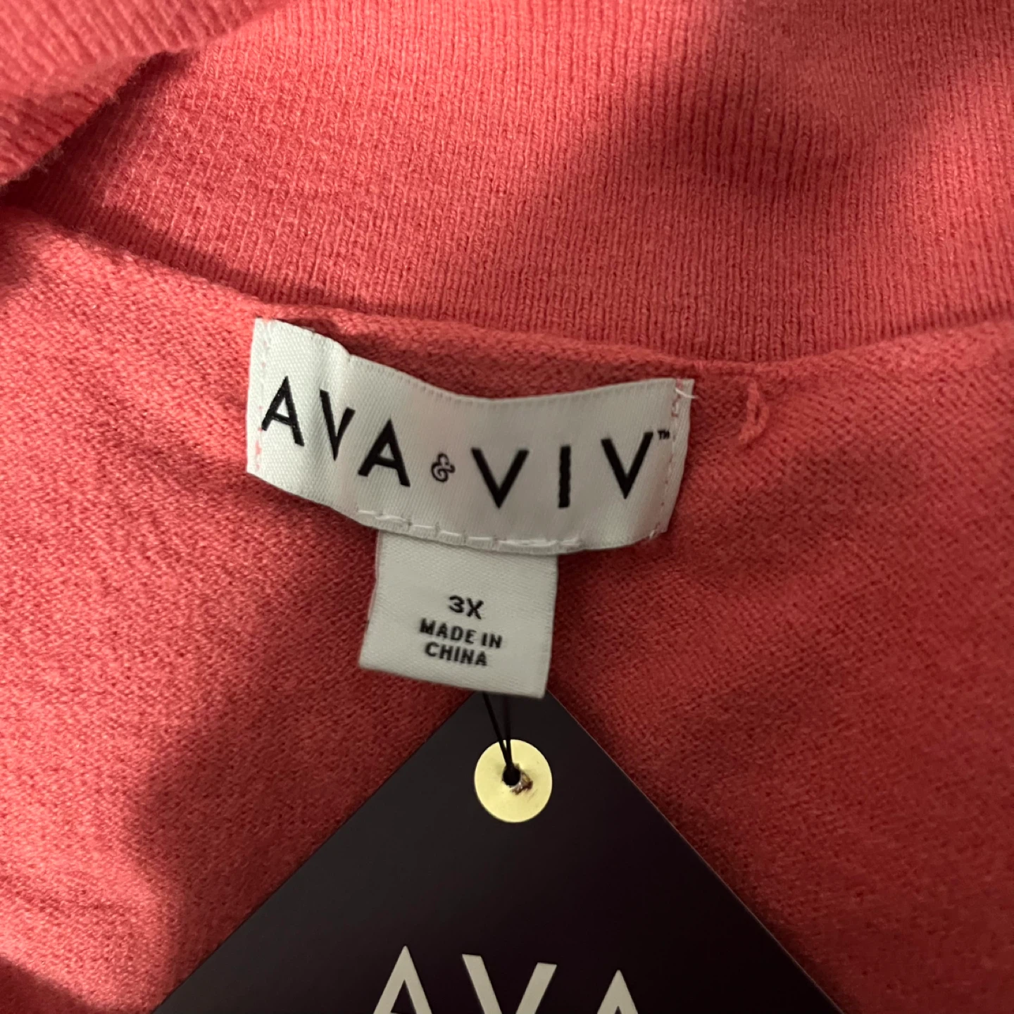 AVA & VIV Coral Dress - Size 3X - photo 5