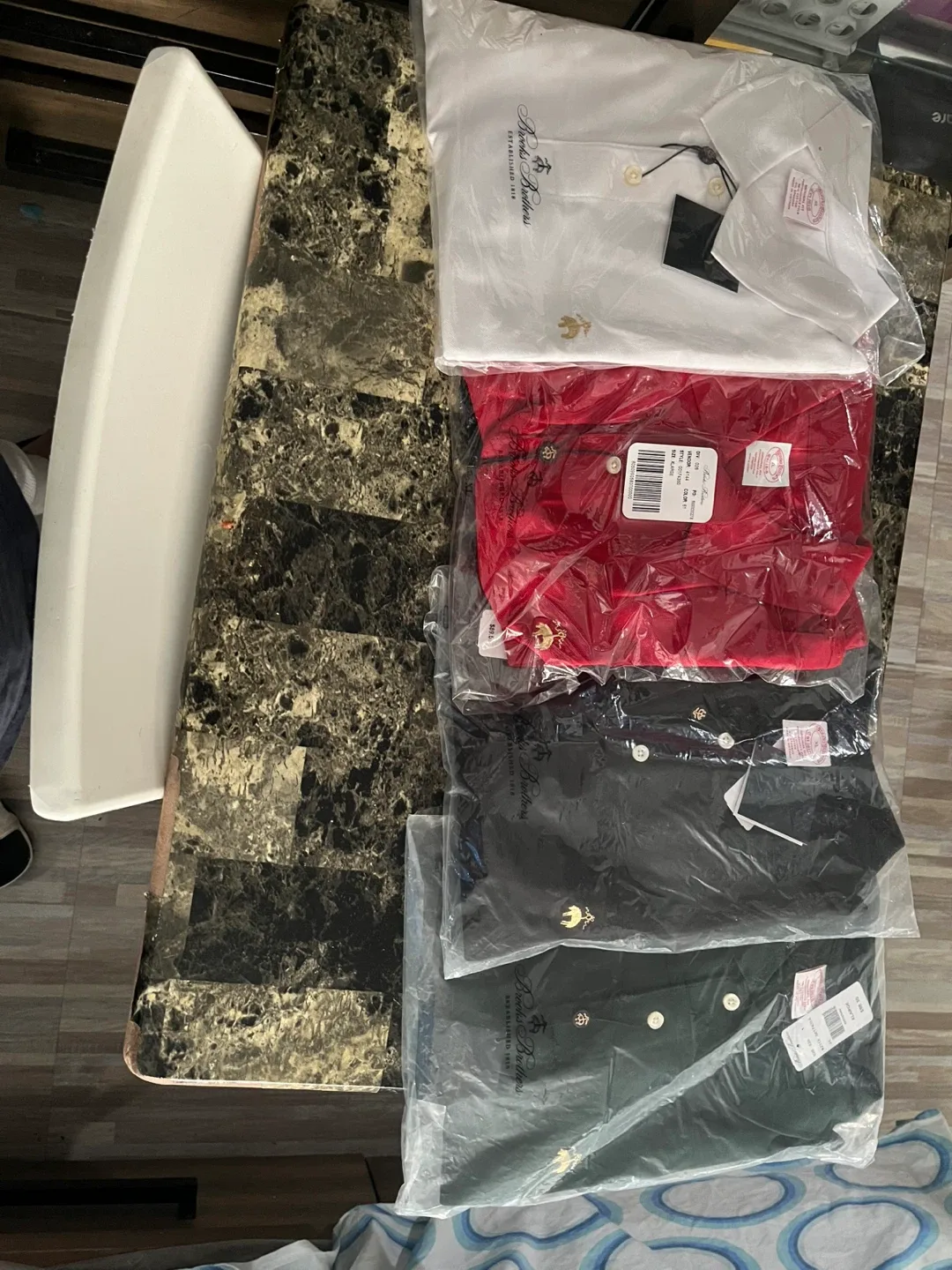 Brooks Brothers Red white black blue Polo Shirt - New image indicator(2)