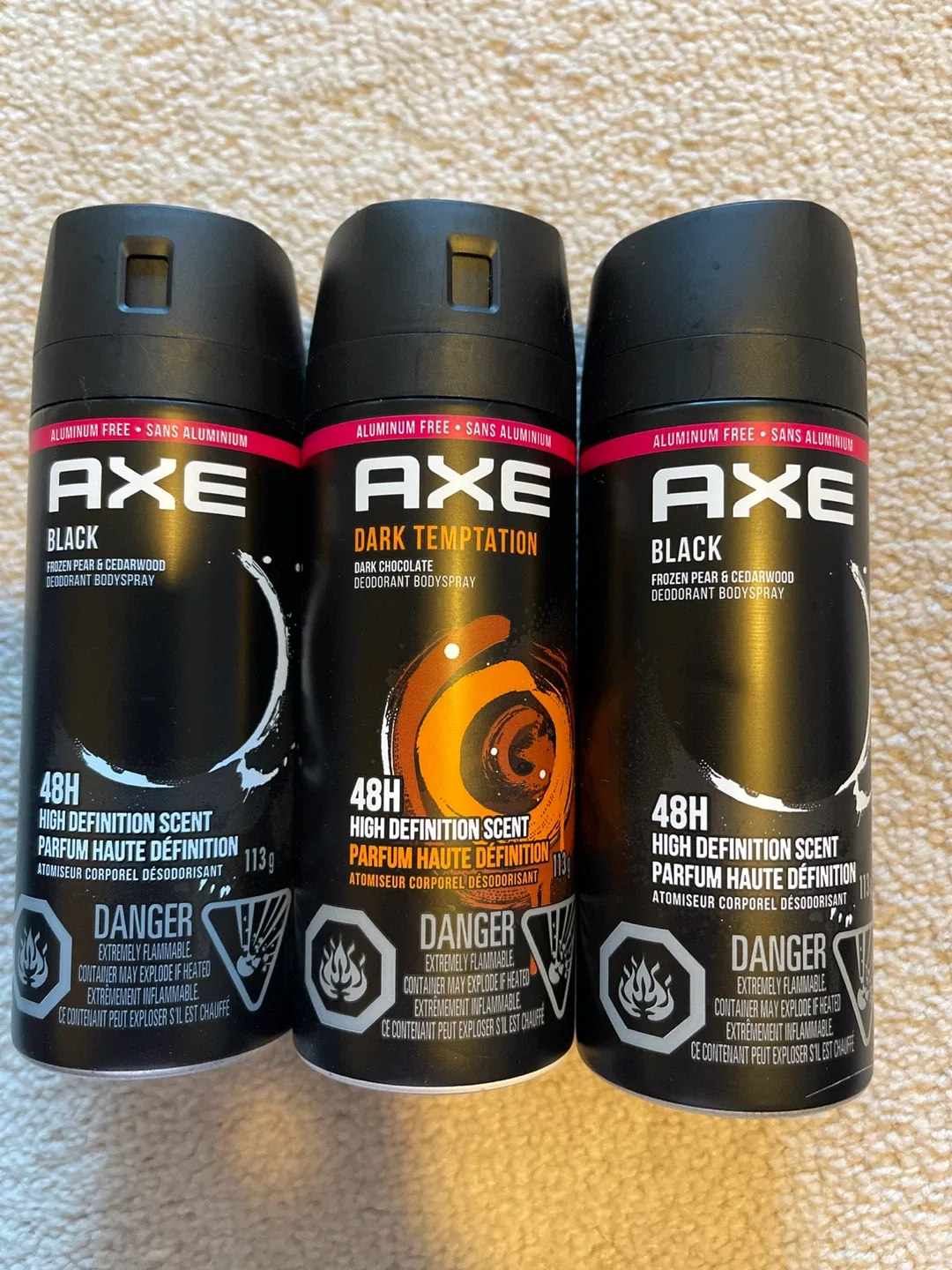 Axe Deodorant Body Spray - Black & Dark Temptation thumbnail
