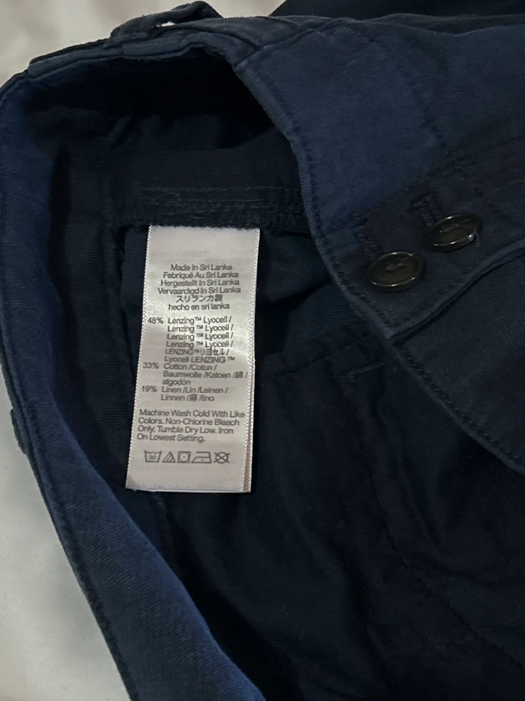 Madewell Navy Blue Wide Leg Pants - Size 12 image indicator(5)