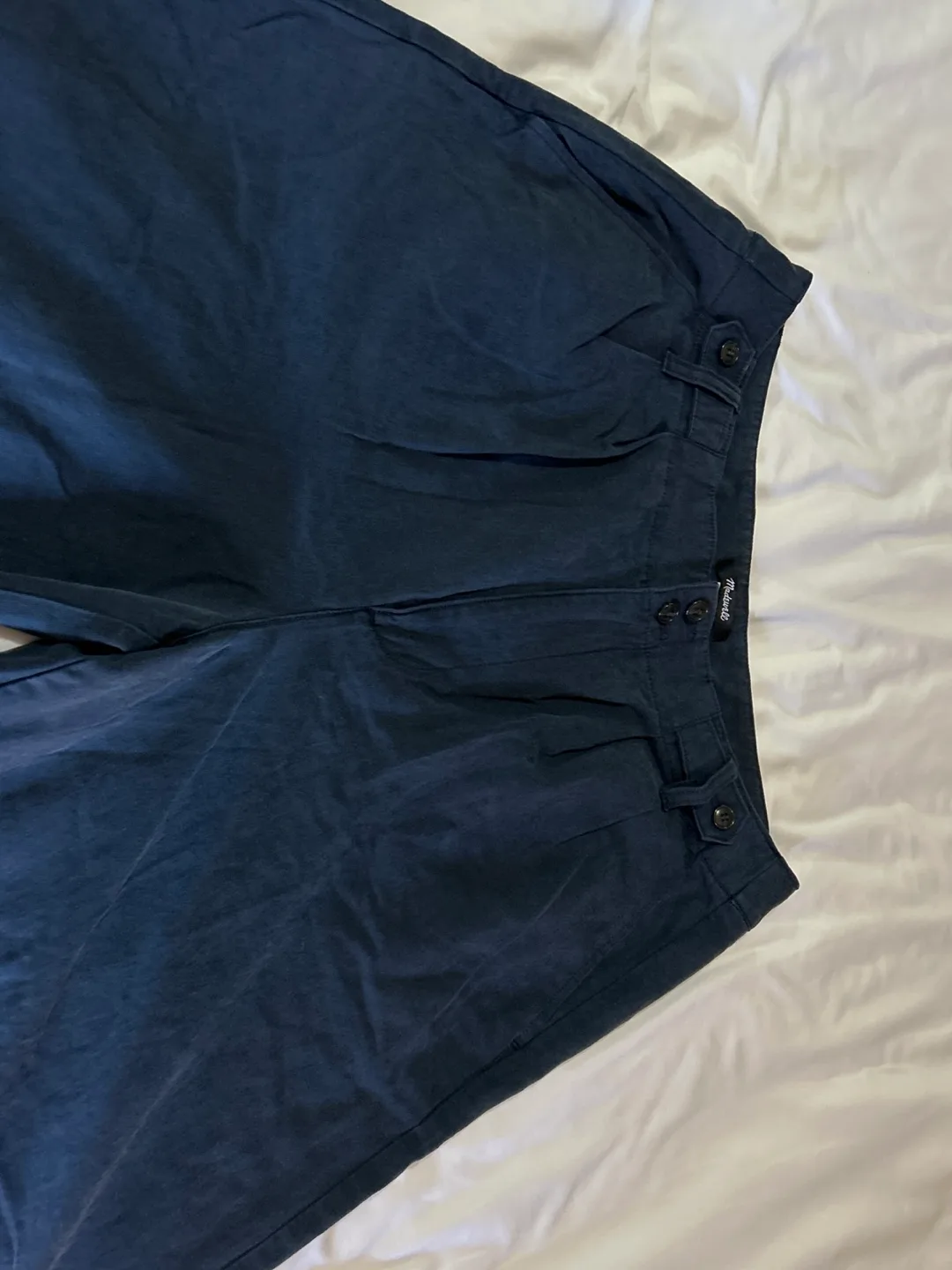 Madewell Navy Blue Wide Leg Pants - Size 12 image indicator(3)