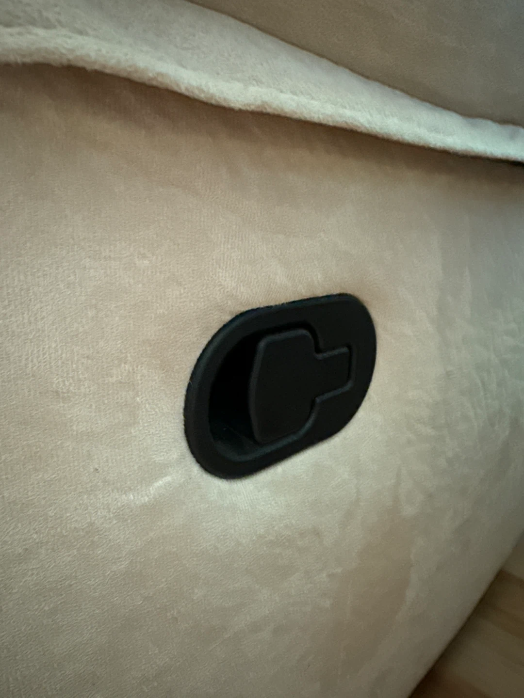 Beige Reclining Loveseat - photo 5