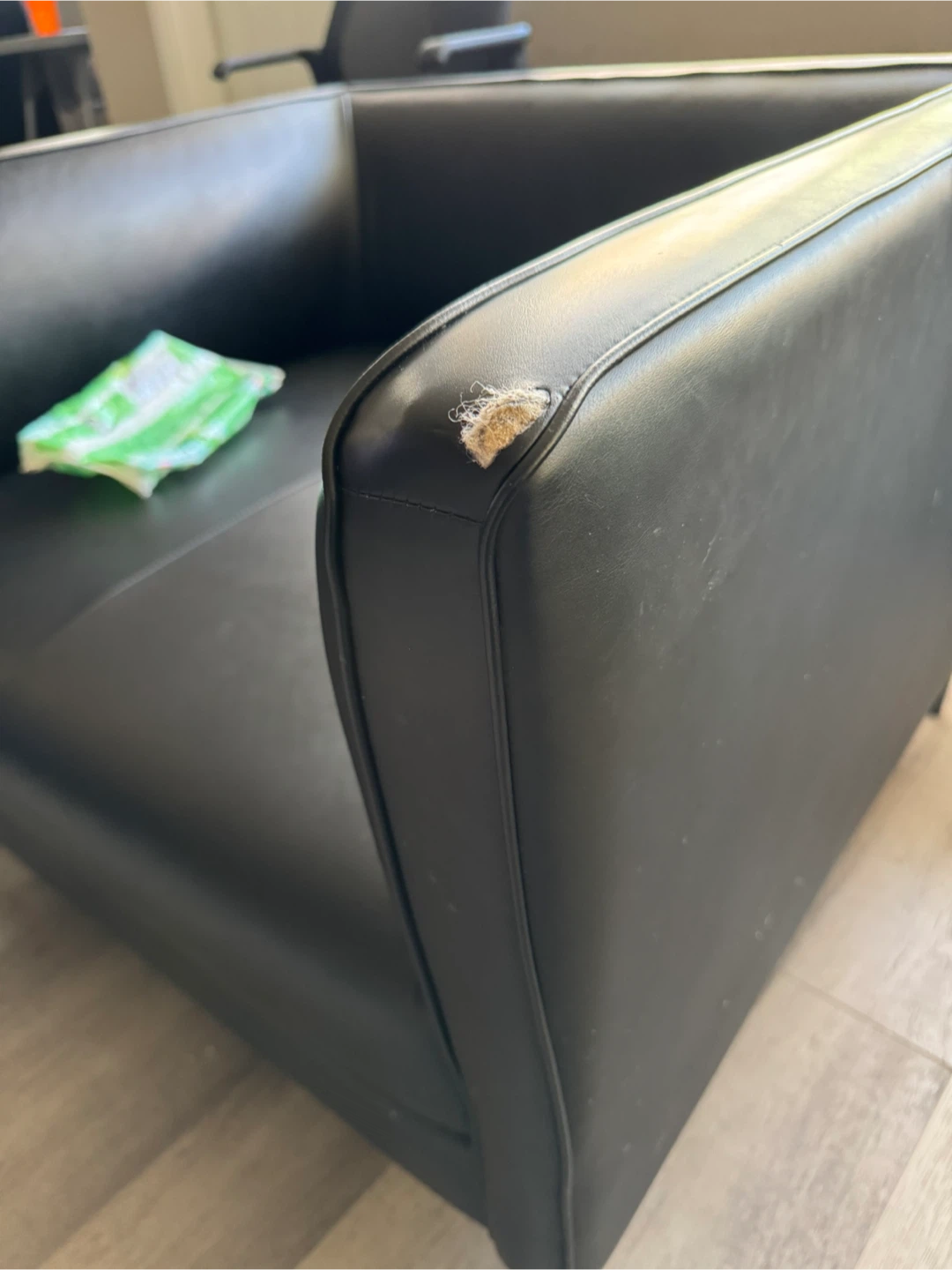 Black Armchair - Some Wear