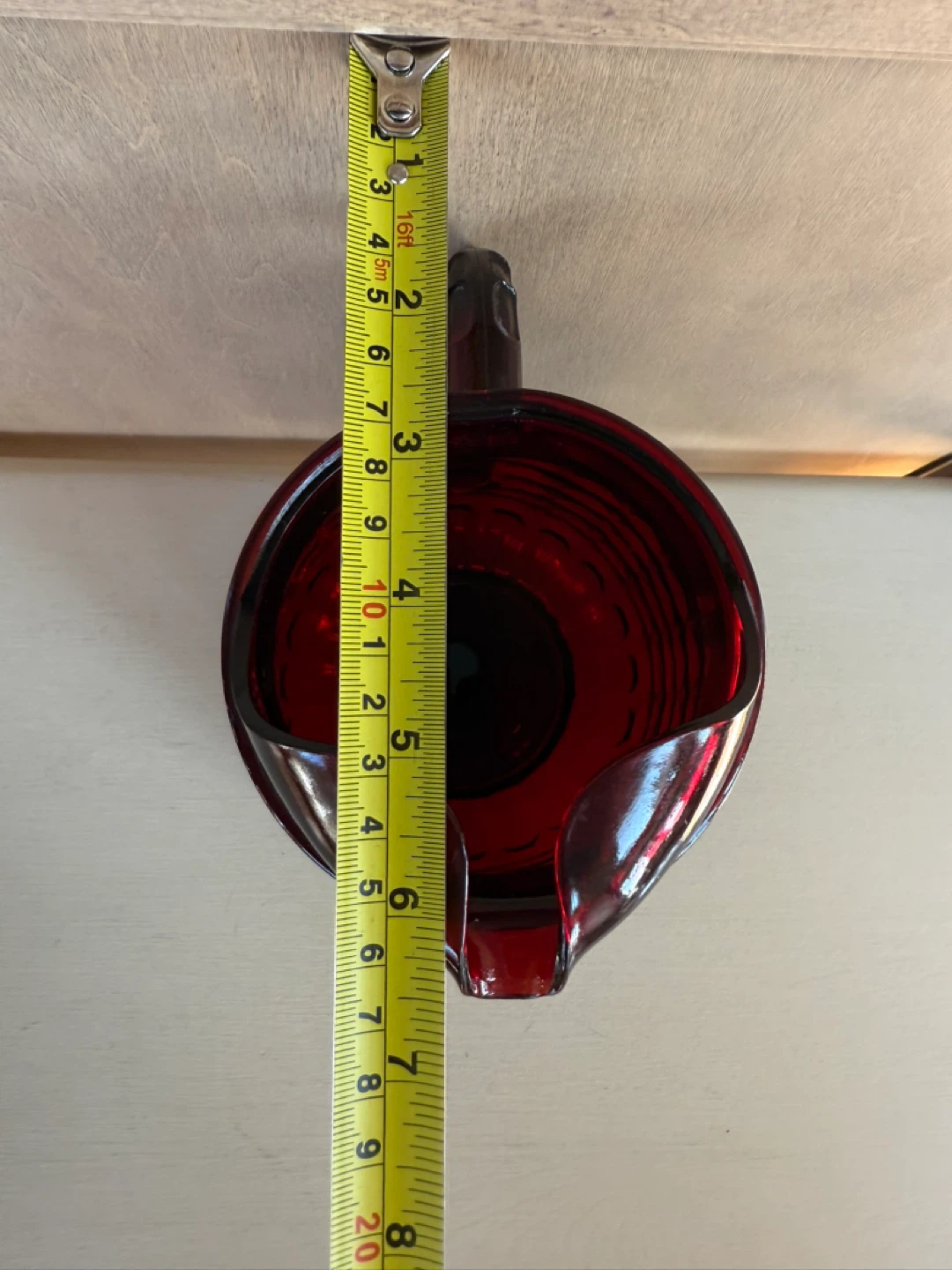 Vintage Anchor Hocking Royal Ruby Bubble Pitcher - photo 4