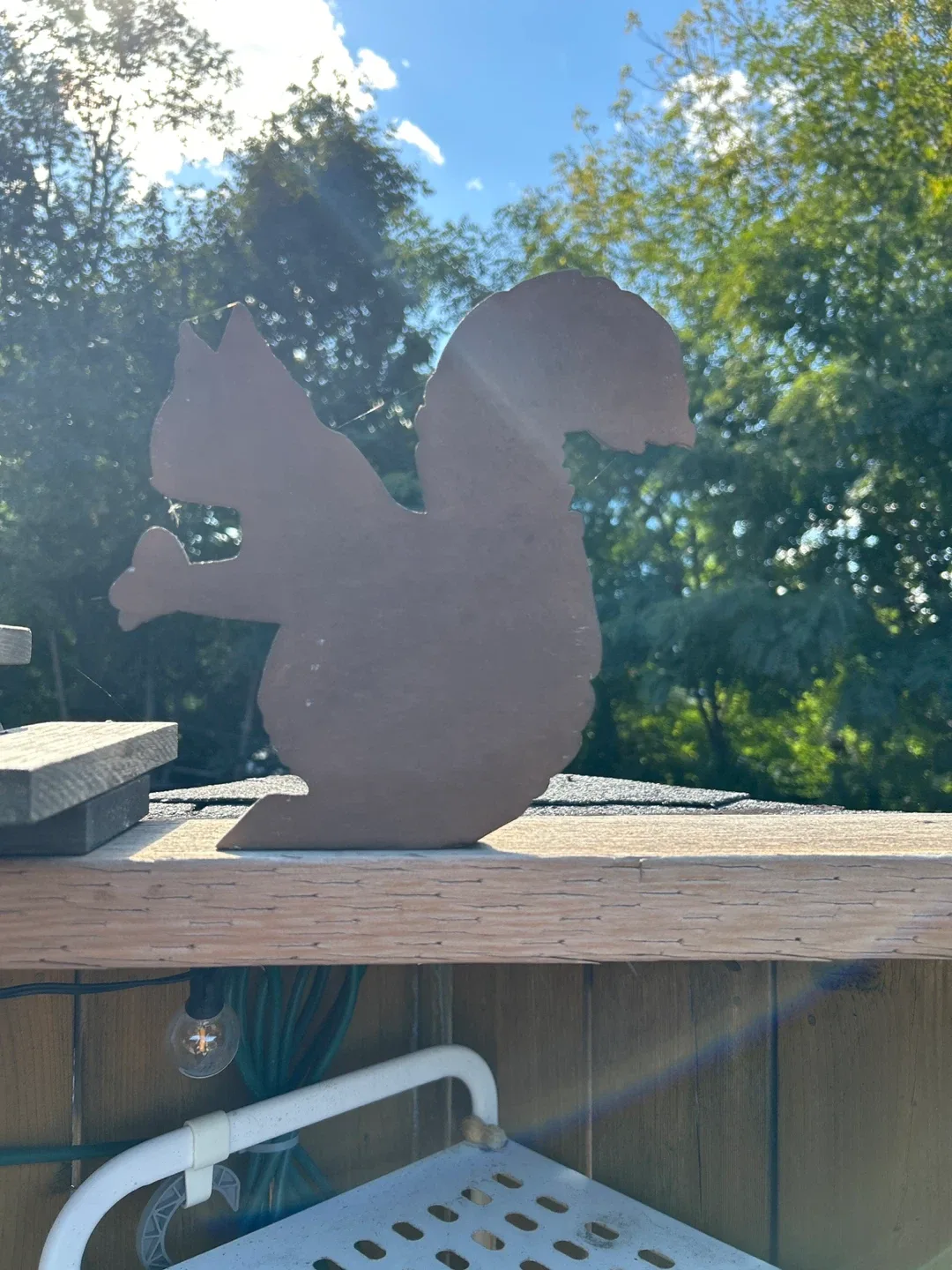 Squirrel Figure for Fence