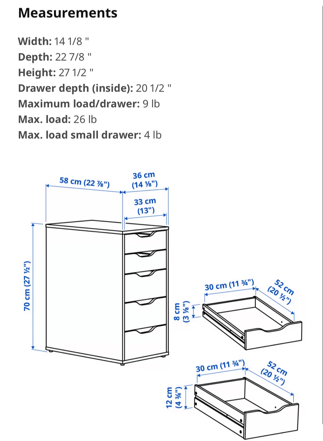 White IKEA ALEX 5 drawer unit for sale!! - photo 4