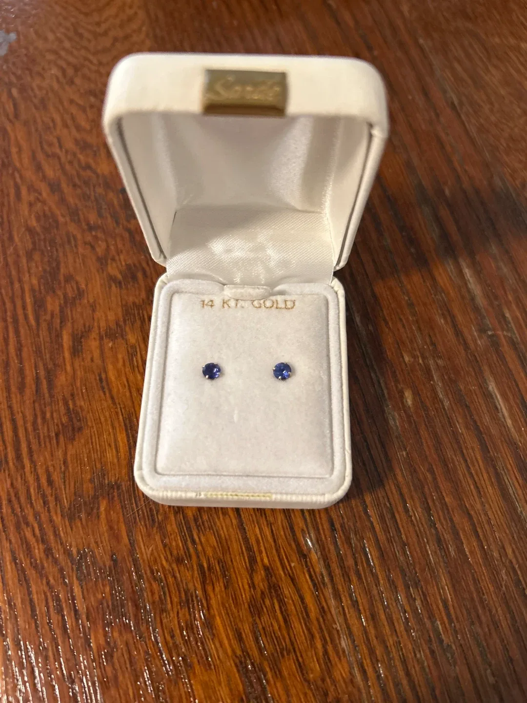 Sardo 14KT Tanzanite Gold Earrings thumbnail