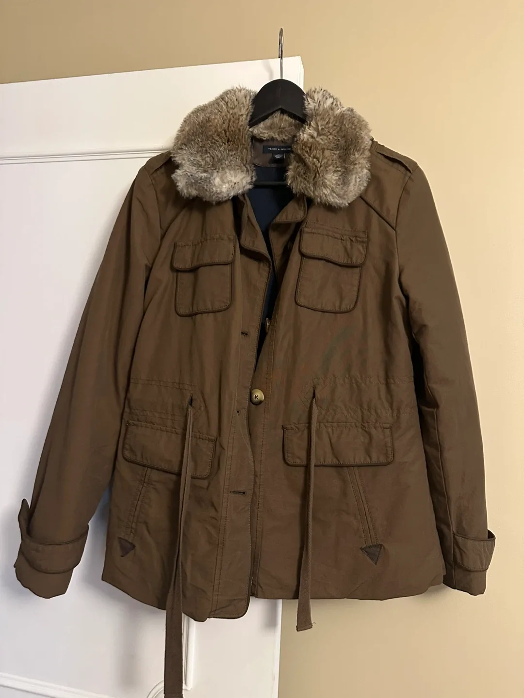 Tommy Hilfiger Fur Collar Jacket - Size M thumbnail