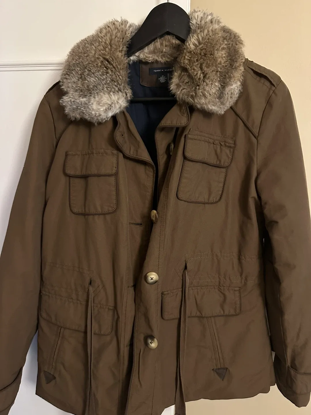 Tommy Hilfiger Fur Collar Jacket - Size M image indicator(4)