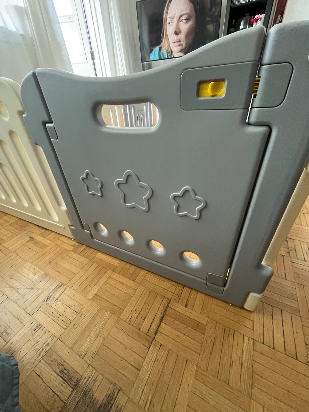 Baby Care Playpen - Grey and White image indicator(4)