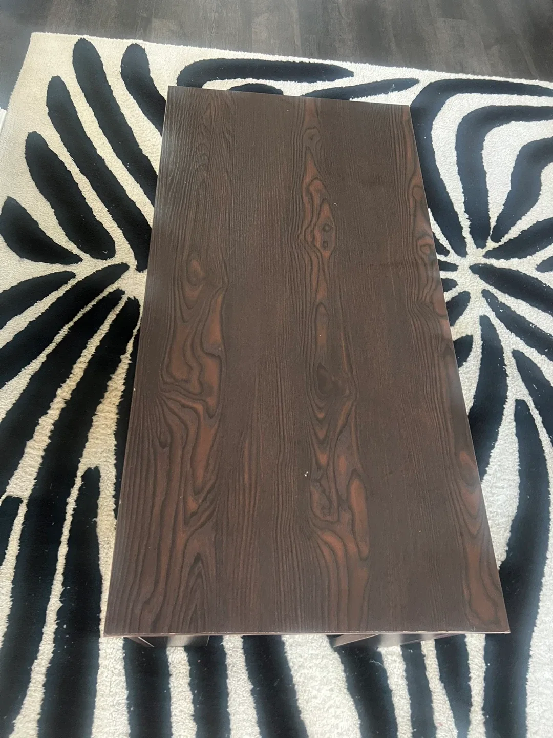 Brown Wood Coffee Table with Shelf image indicator(5)