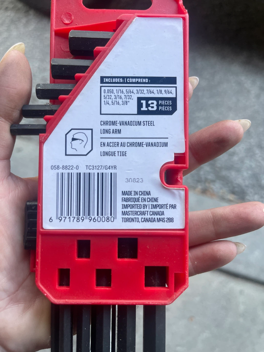 Mastercraft 13-Piece SAE Hex L-Key Set - photo 3