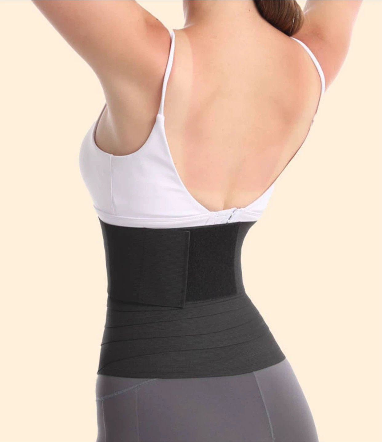 Waist Trainer Body Wrap - Black - photo 2