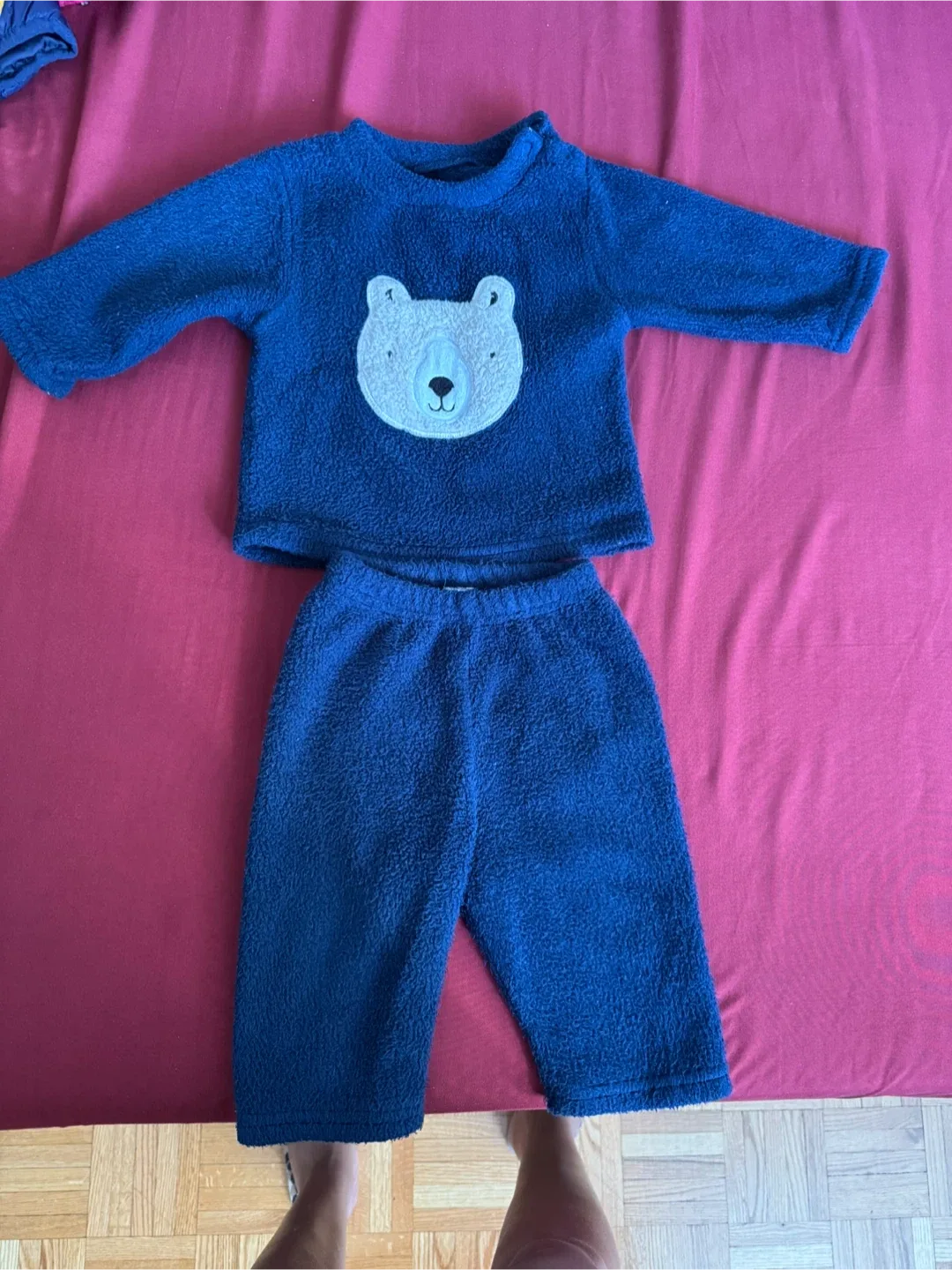 Blue Bear Fleece Pajama Set thumbnail