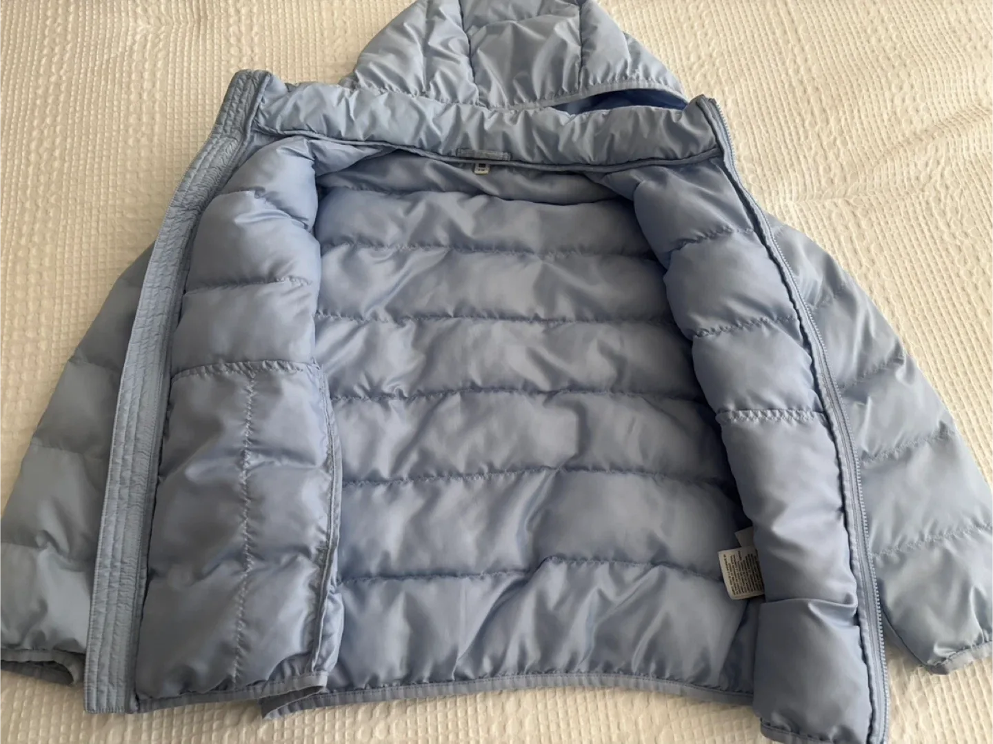 Uniqlo Light Blue Puffer Jacket image indicator(2)