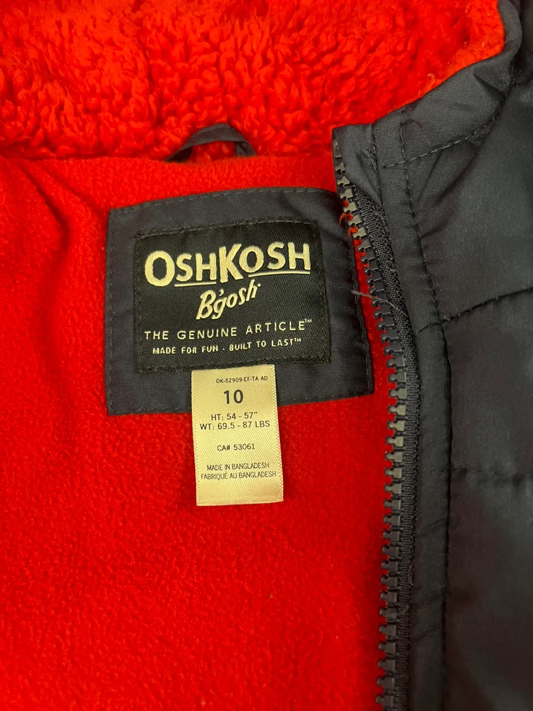OshKosh B'gosh Puffer Jacket - Size 10 image indicator(3)