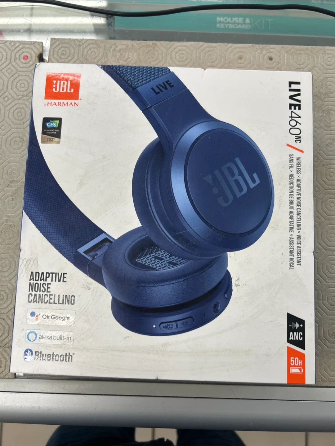 JBL Live 460NC Wireless Adaptive Noise Cancelling Headphones
