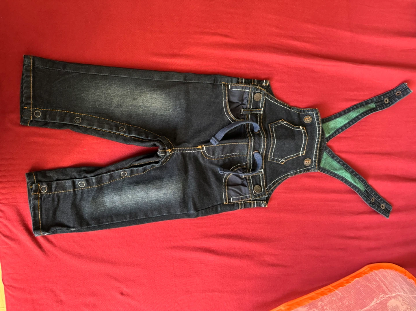 Denim Overalls - Size 6M