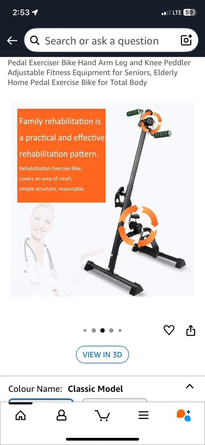 Pedal Exerciser Bike - Hand, Arm, Leg & Knee image indicator(3)