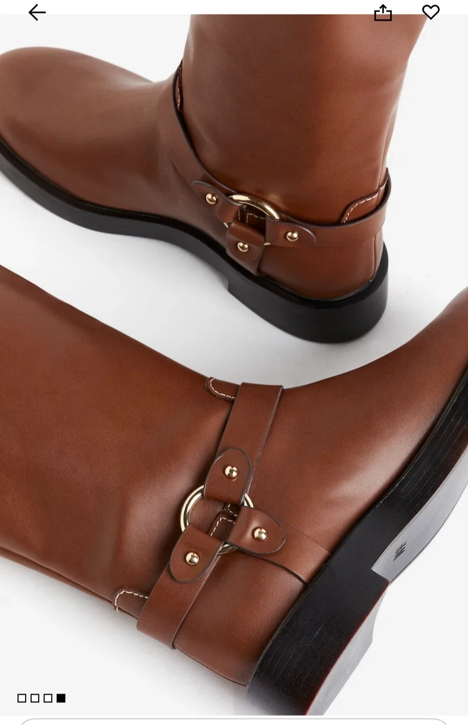 H&M Brand NEW Brown Knee-High Boots image indicator(9)
