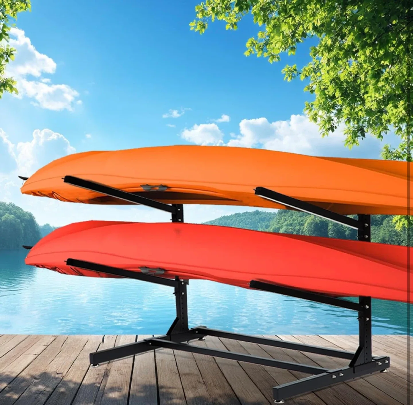 2-Layer Kayak/Surfboard/Canoe Storage Rack image indicator(4)