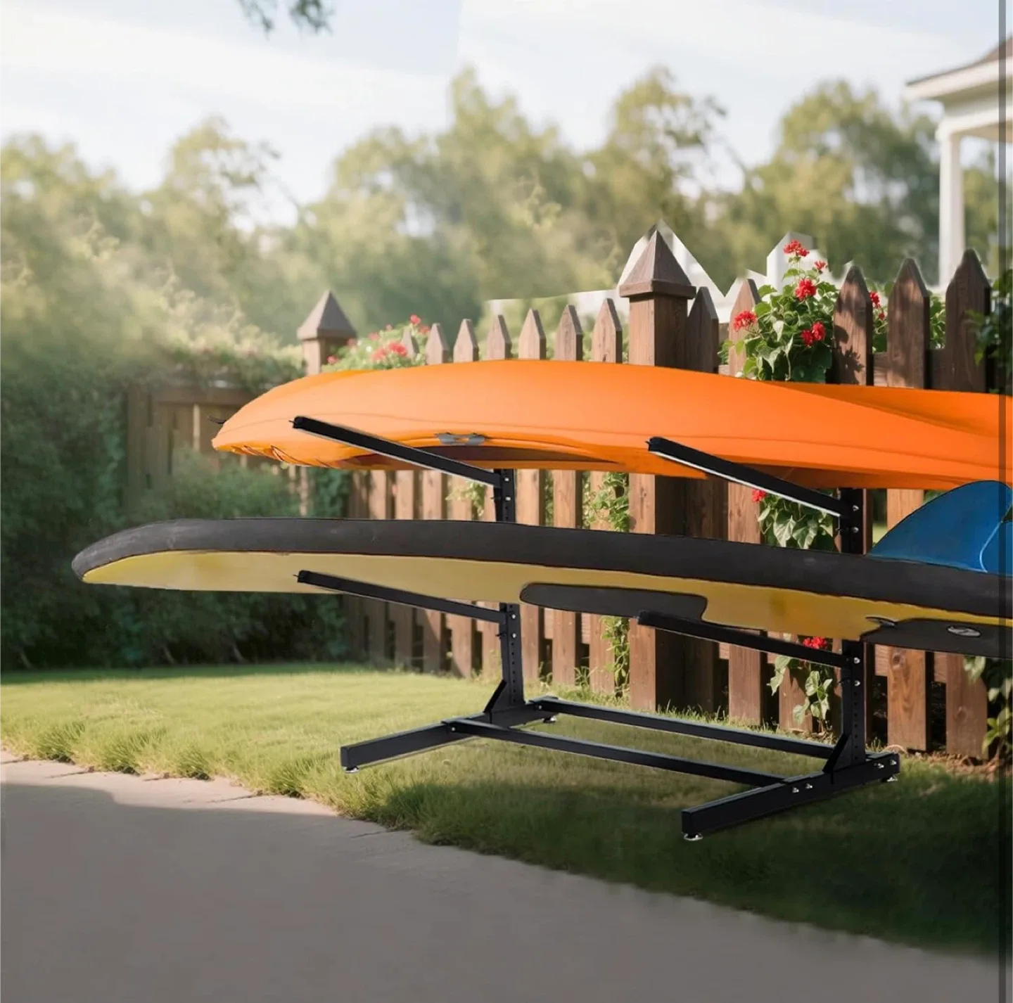 2-Layer Kayak/Surfboard/Canoe Storage Rack image indicator(9)