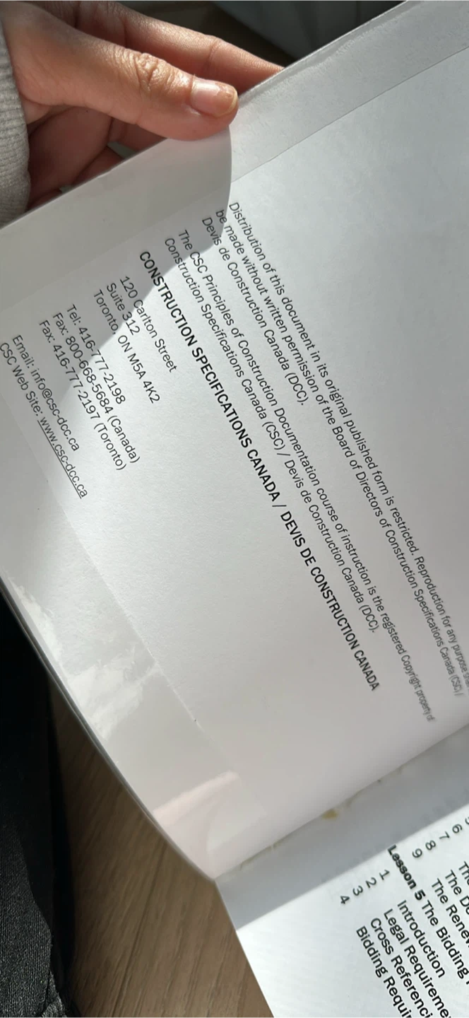 CSC Principles of Construction Documentation Course Manual - photo 3