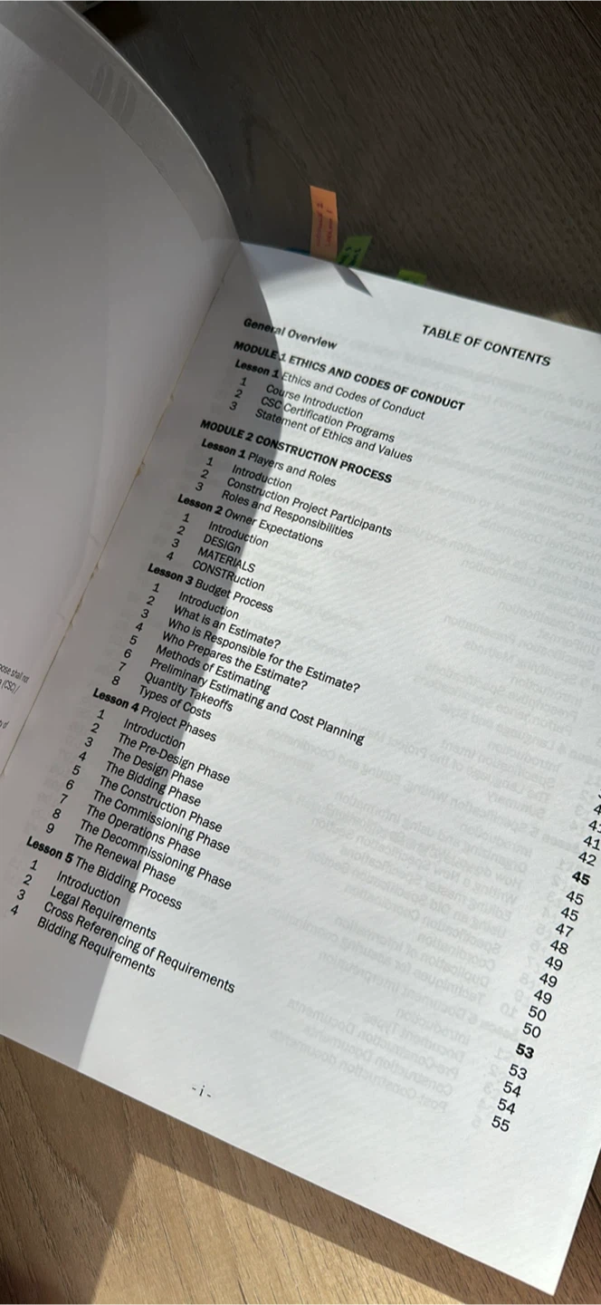 CSC Principles of Construction Documentation Course Manual - photo 2