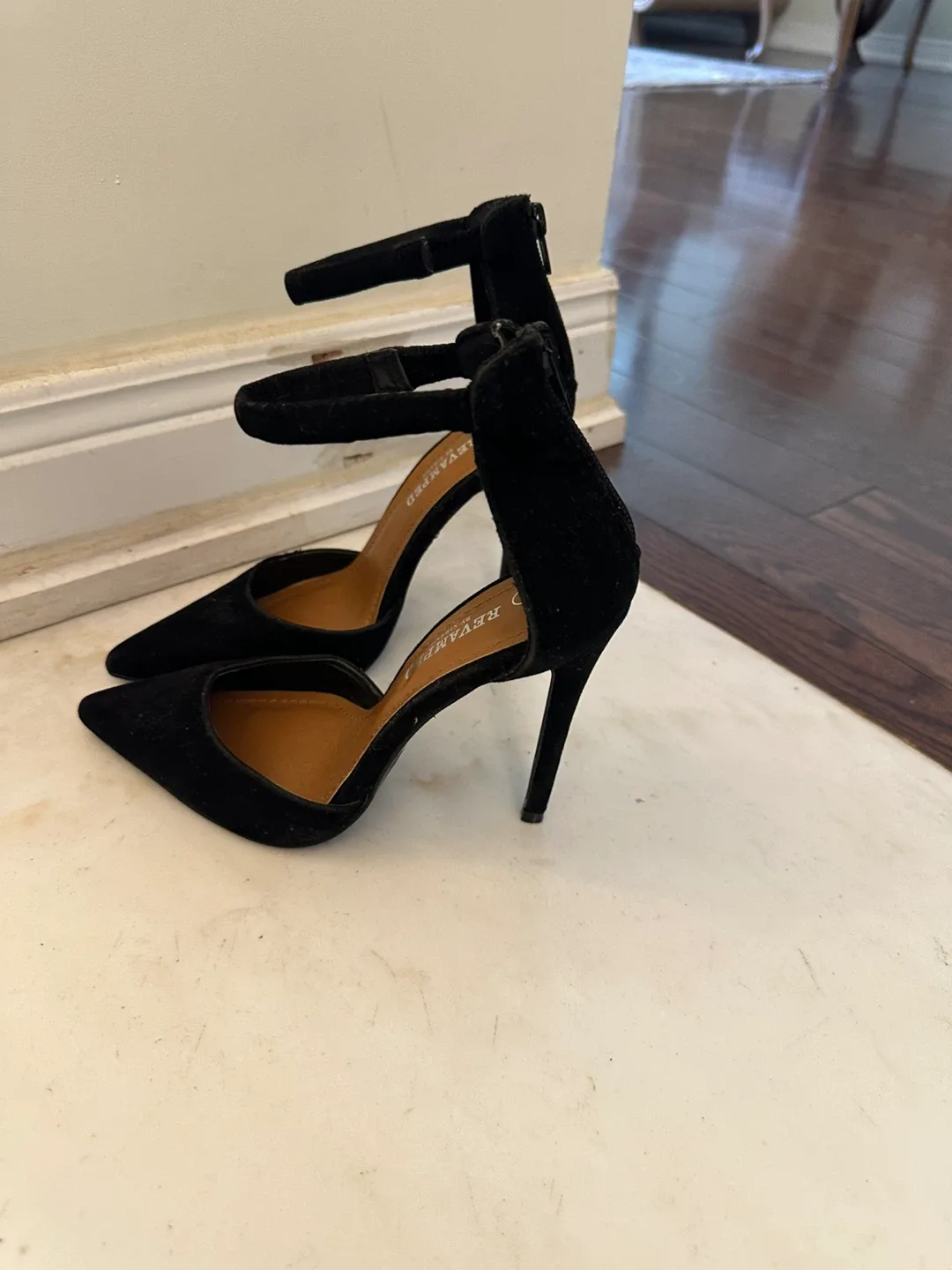 Revamped Black Heels - Size 6 thumbnail
