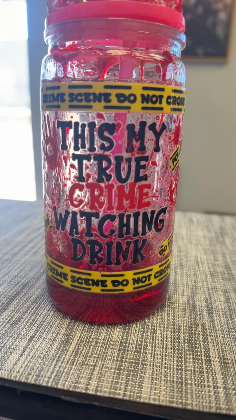 True Crime Watching Drink Tumbler image indicator(2)