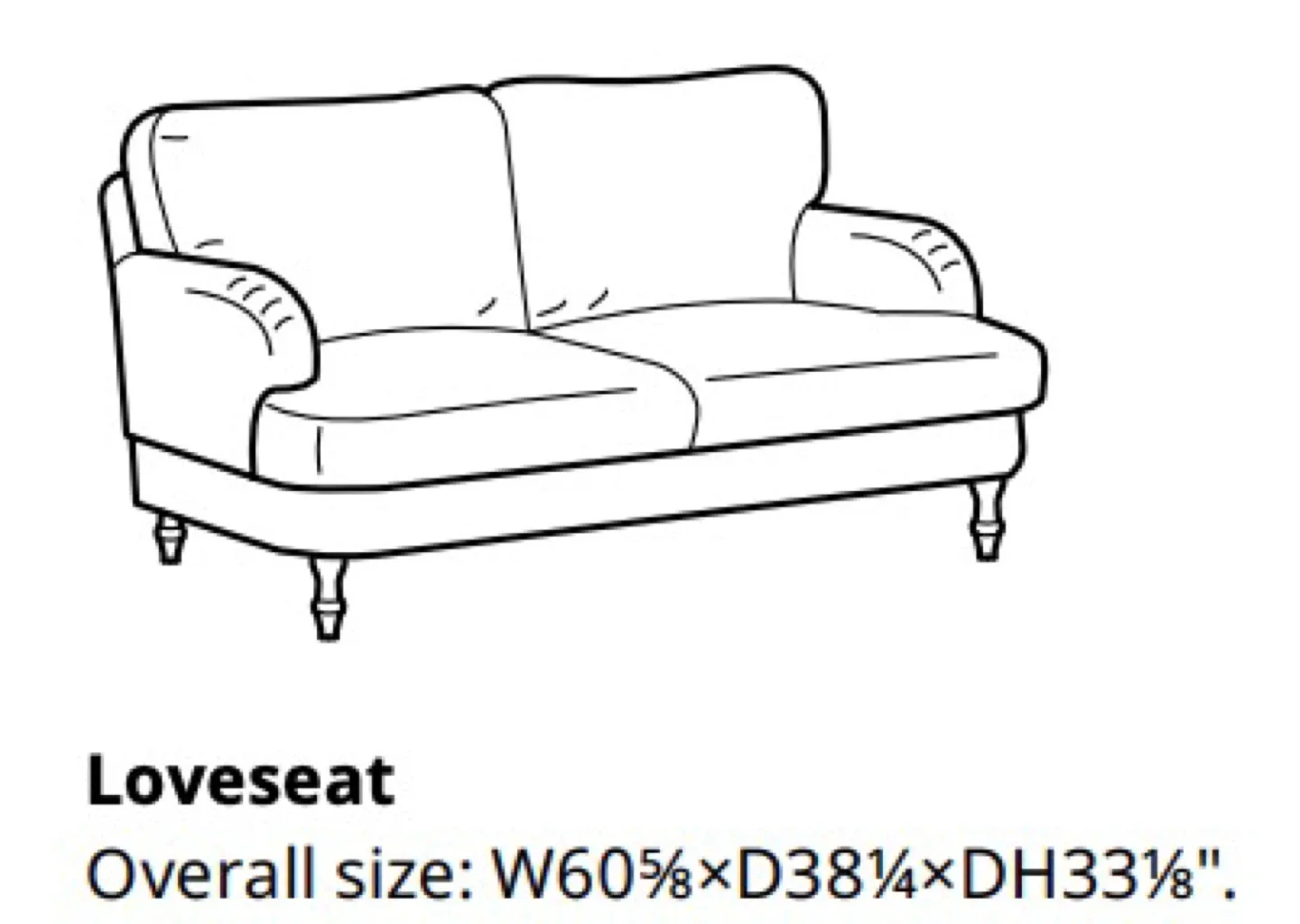 Grey IKEA Stocksund Loveseat sofa image indicator(5)