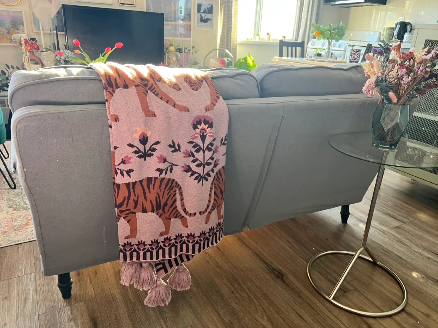 Grey IKEA Stocksund Loveseat sofa image indicator(3)