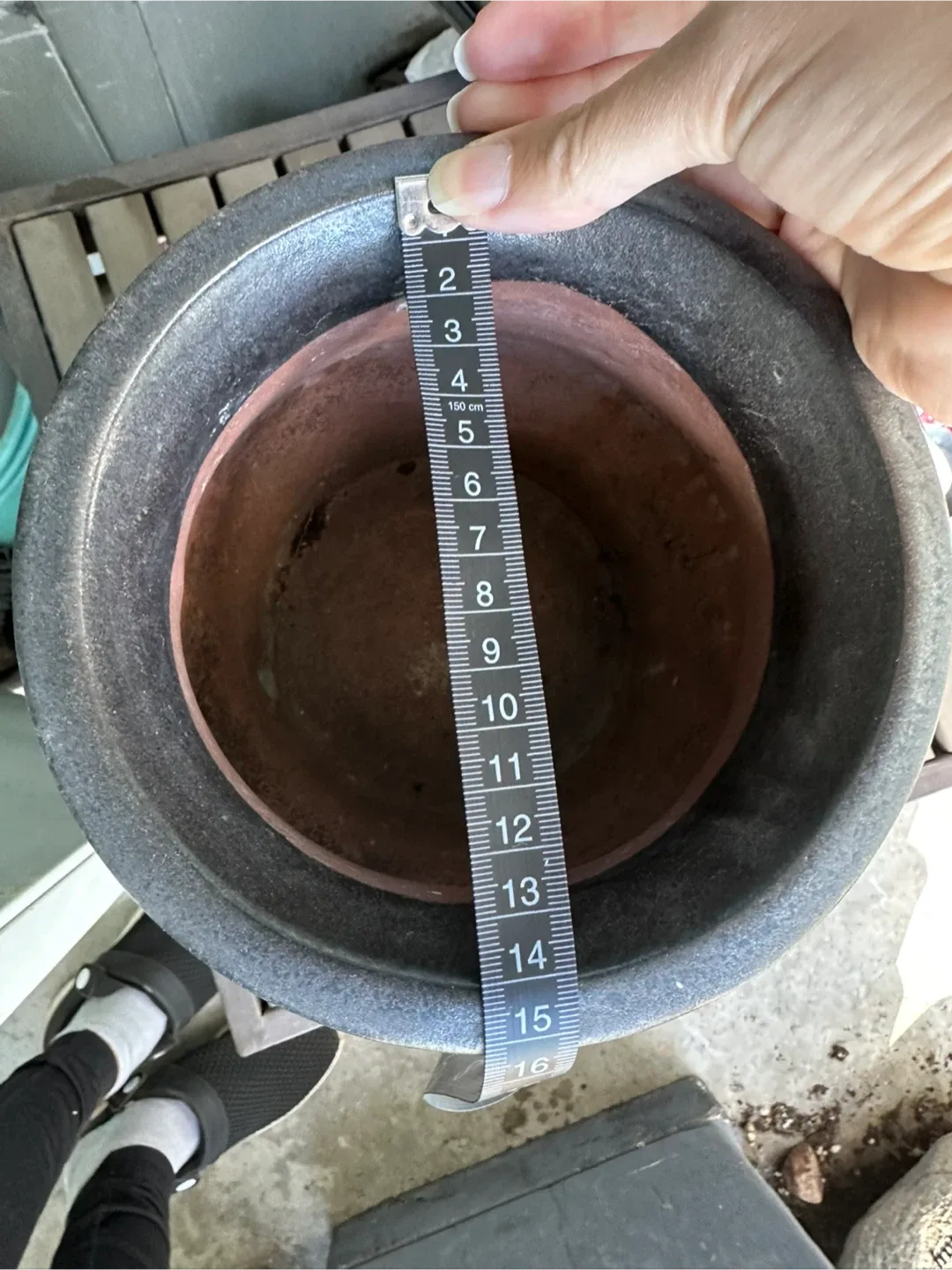 🥕 Grey Decorative Flower Pot image indicator(3)