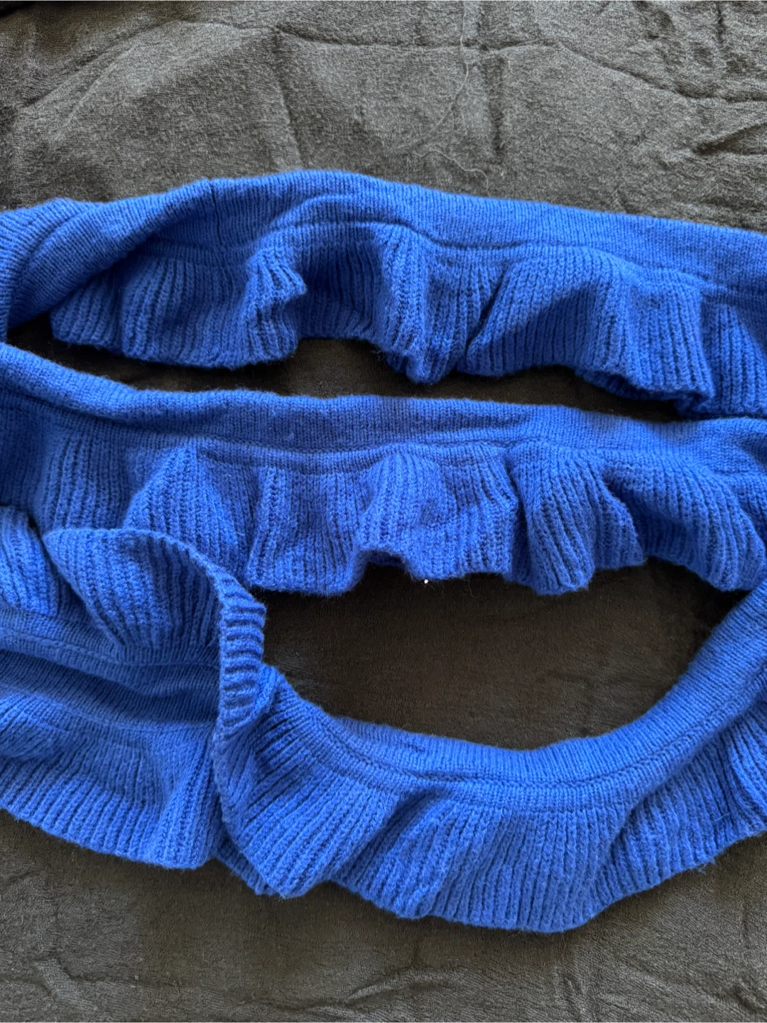 Blue Ruffle Scarf - photo 2