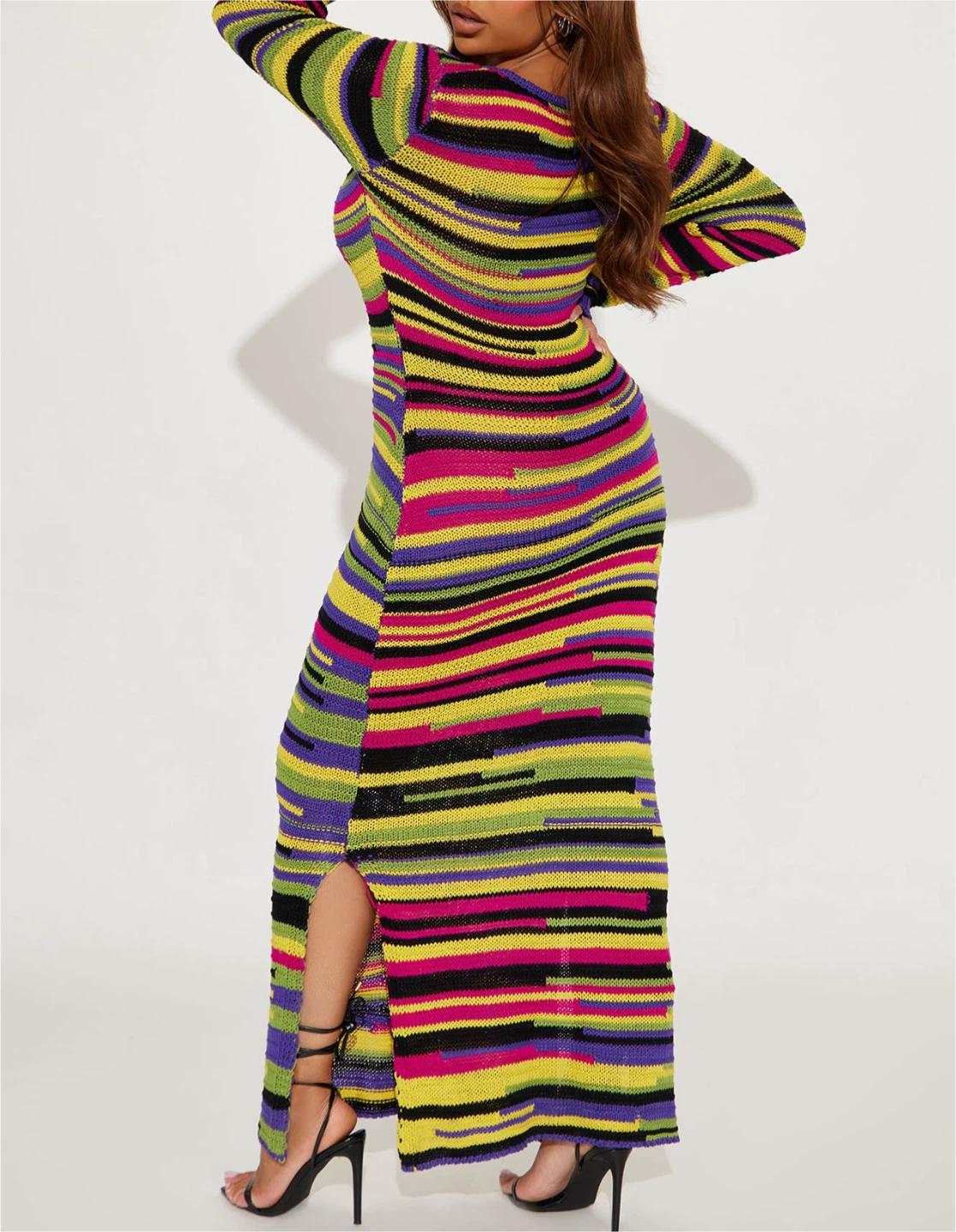 Fashion Nova Striped Knit Maxi Dress - photo 4