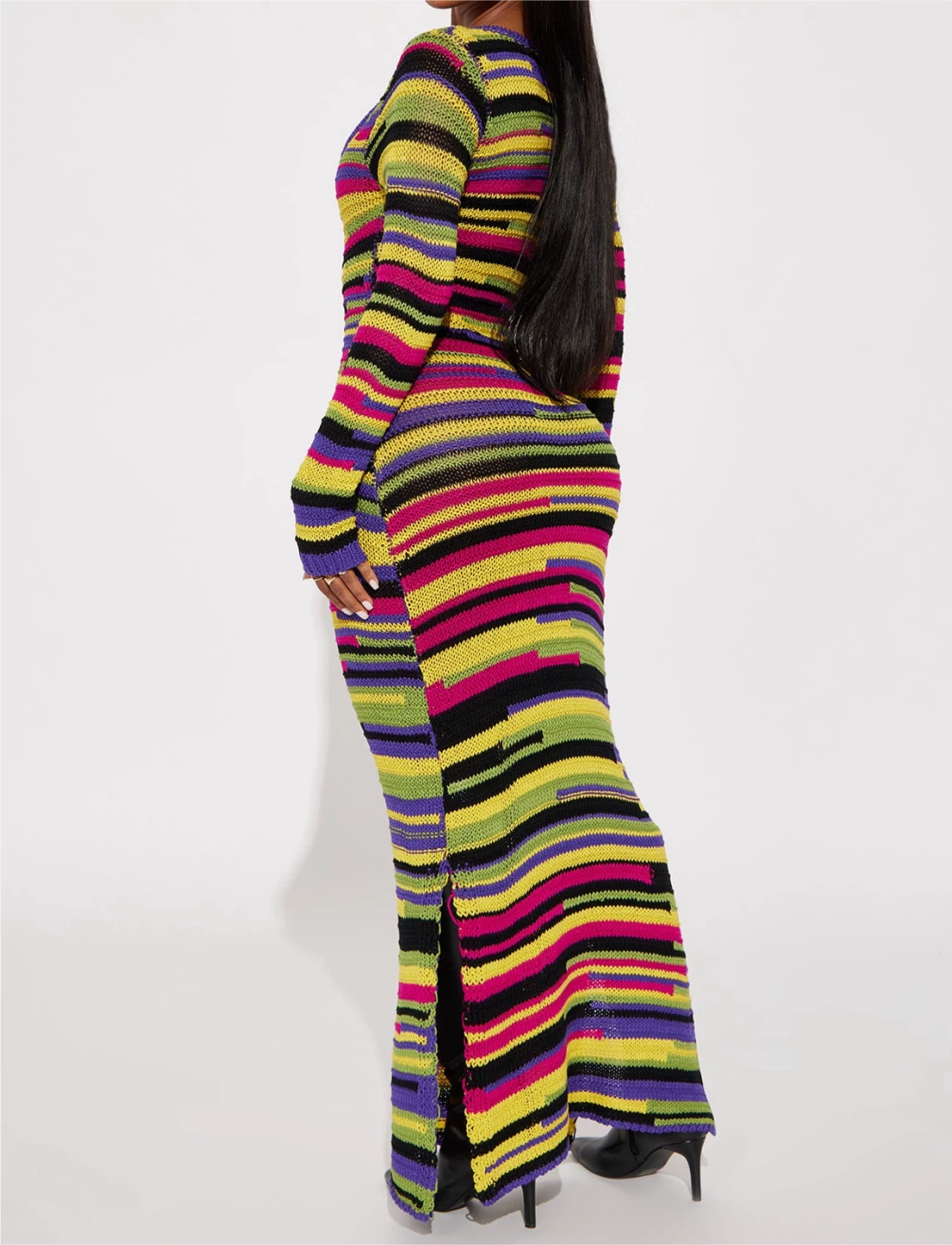 Fashion Nova Striped Knit Maxi Dress - photo 2