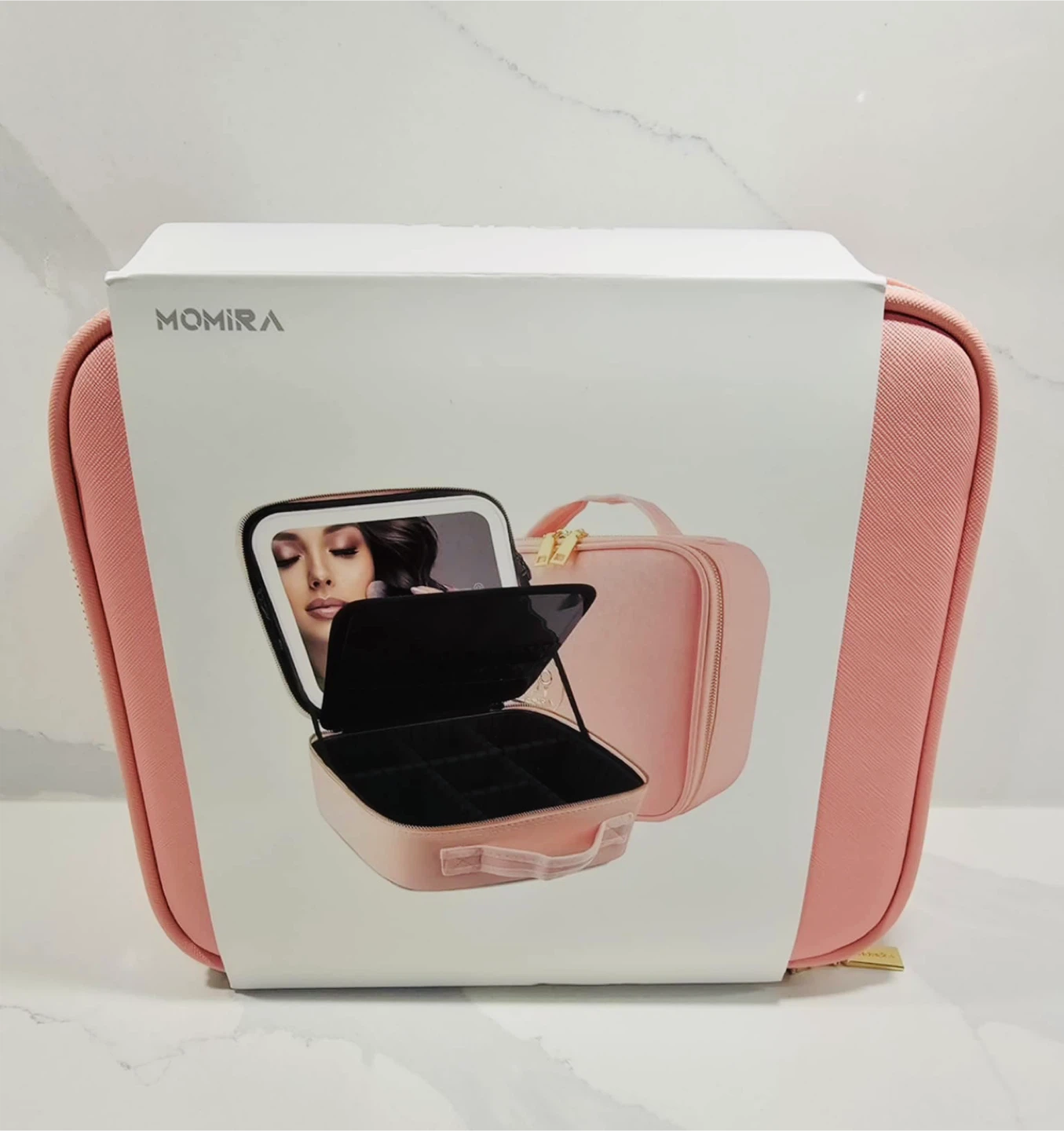 Pink Makeup Case with Mirror - photo 2