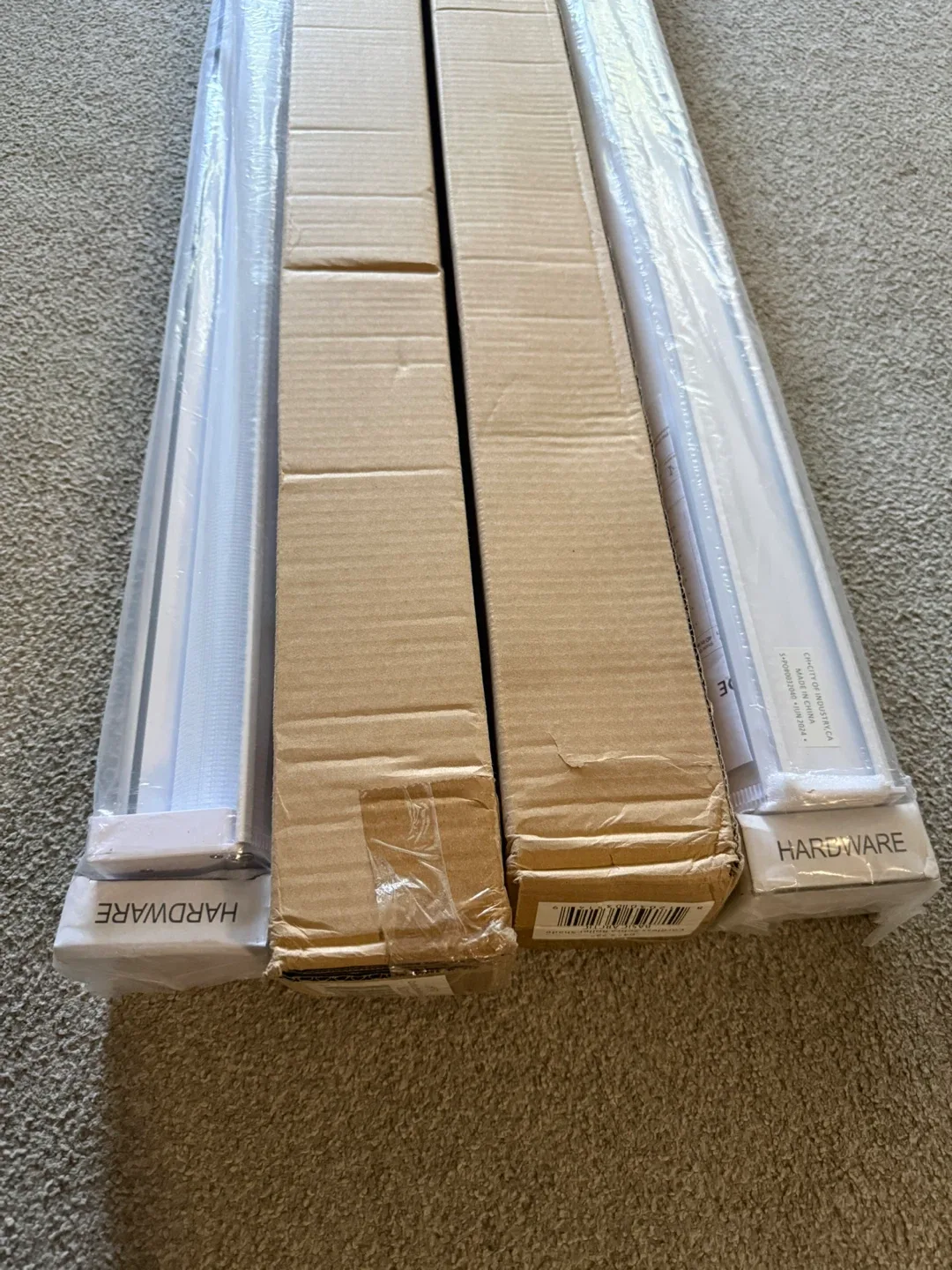 NEW 2X Roller Zebra Blinds, 64" W X 72" H image indicator(6)