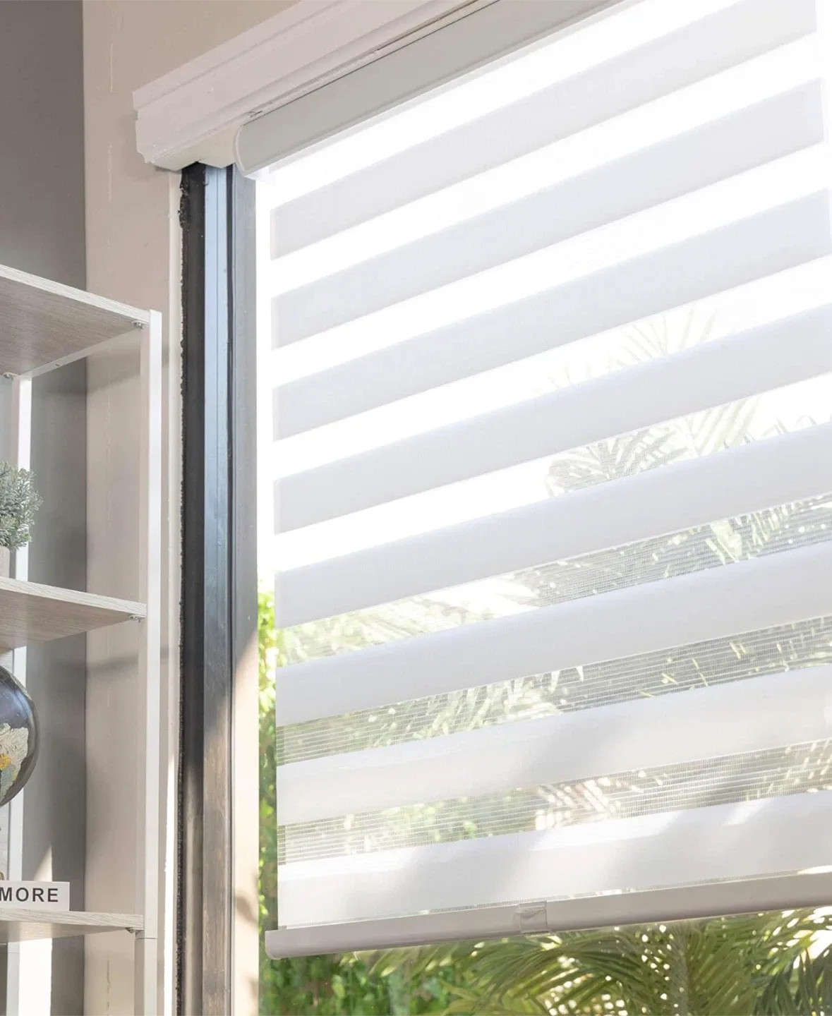 NEW 2X Roller Zebra Blinds, 64" W X 72" H image indicator(9)