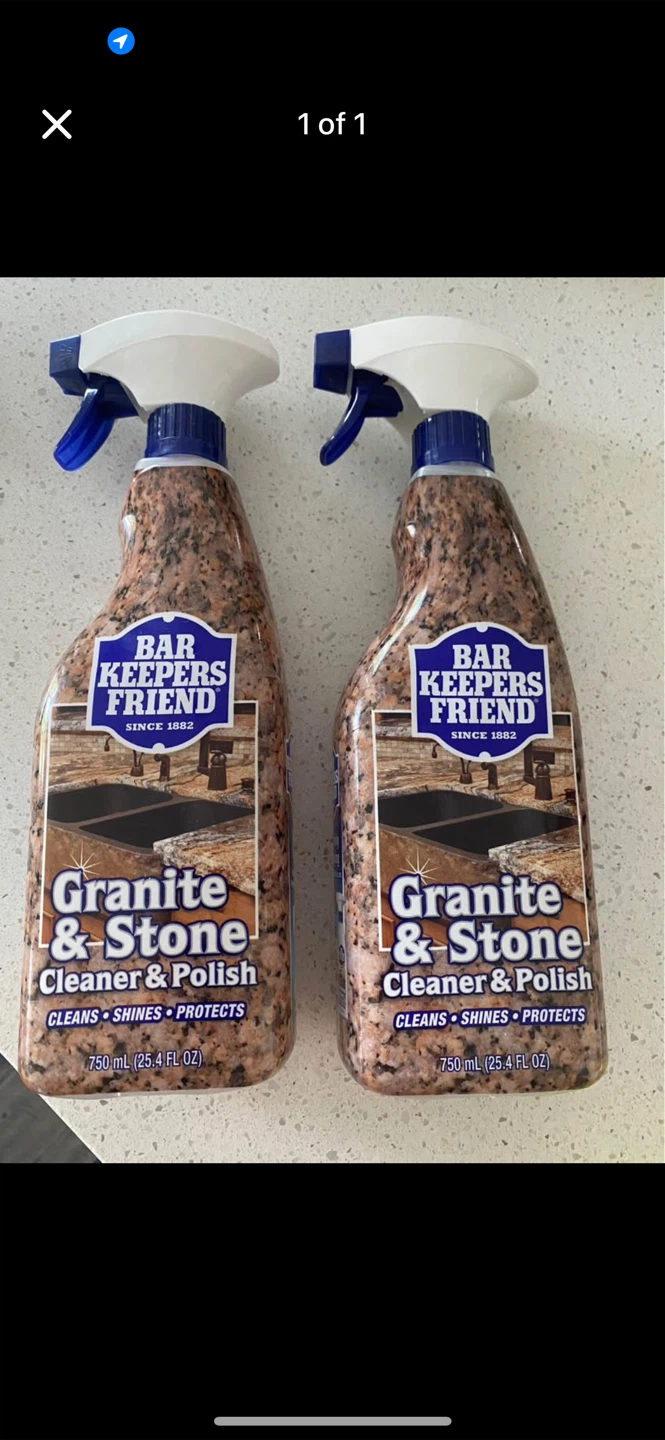 🧡NEW Bar Keepers Friend Granite/Stone Cleaner & Polish 750mL