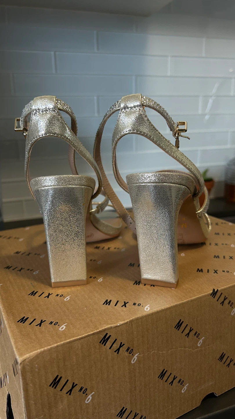 Mix No. 6 Gold Heels - Size 7 - photo 2