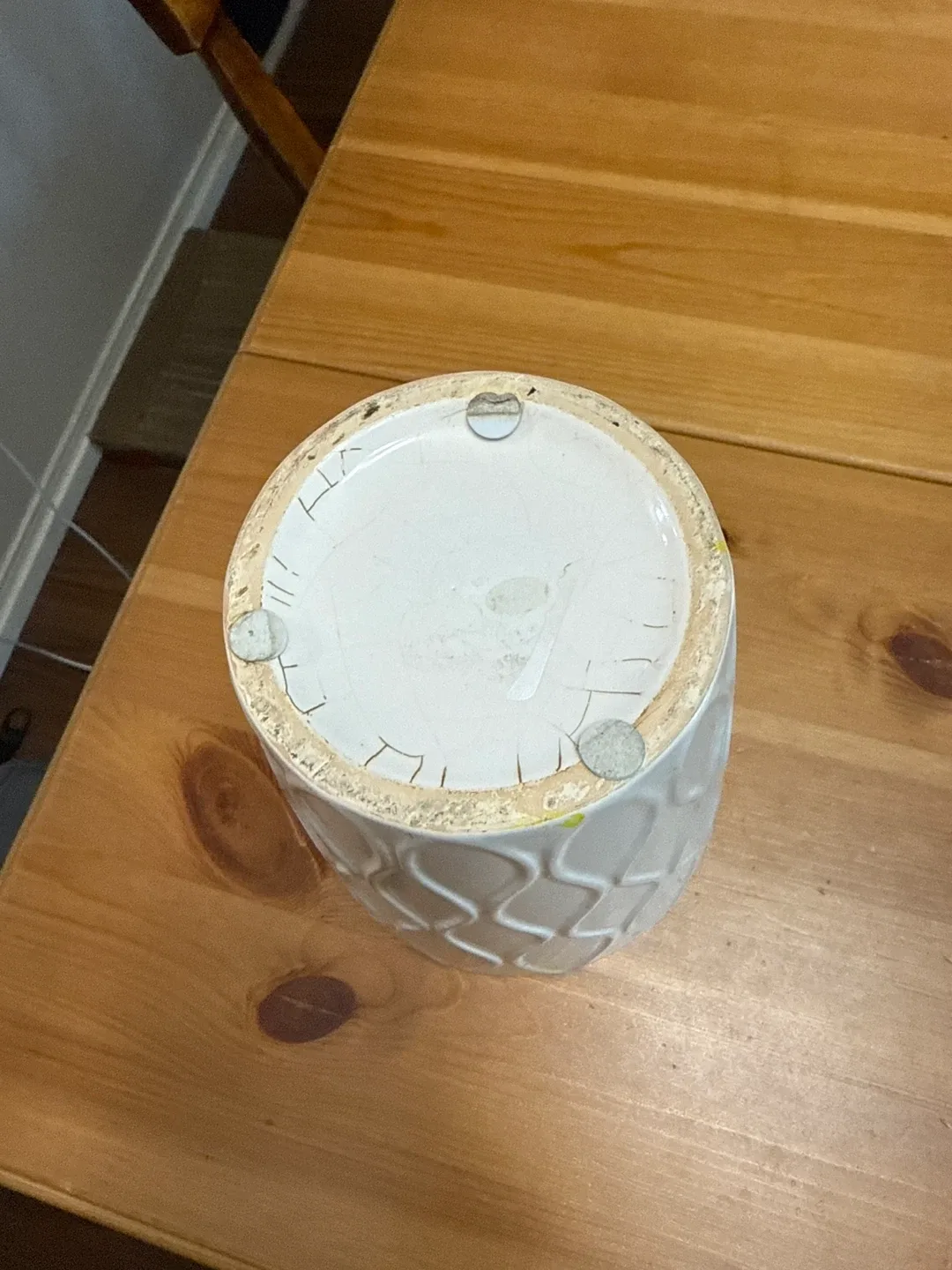 🧡 White Ceramic Plant Pot image indicator(3)