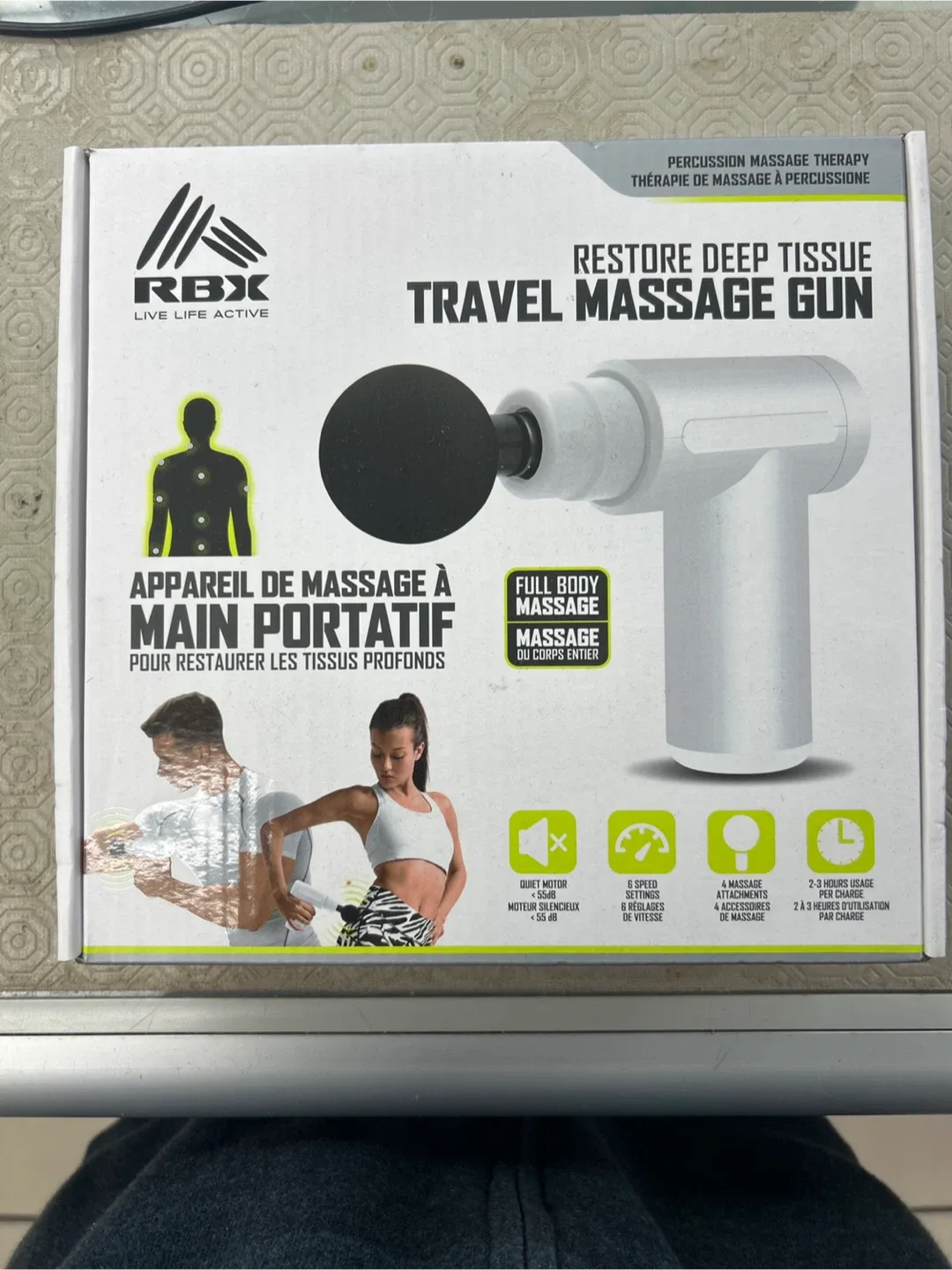 RBX Restore Deep Tissue Travel Massage Gun