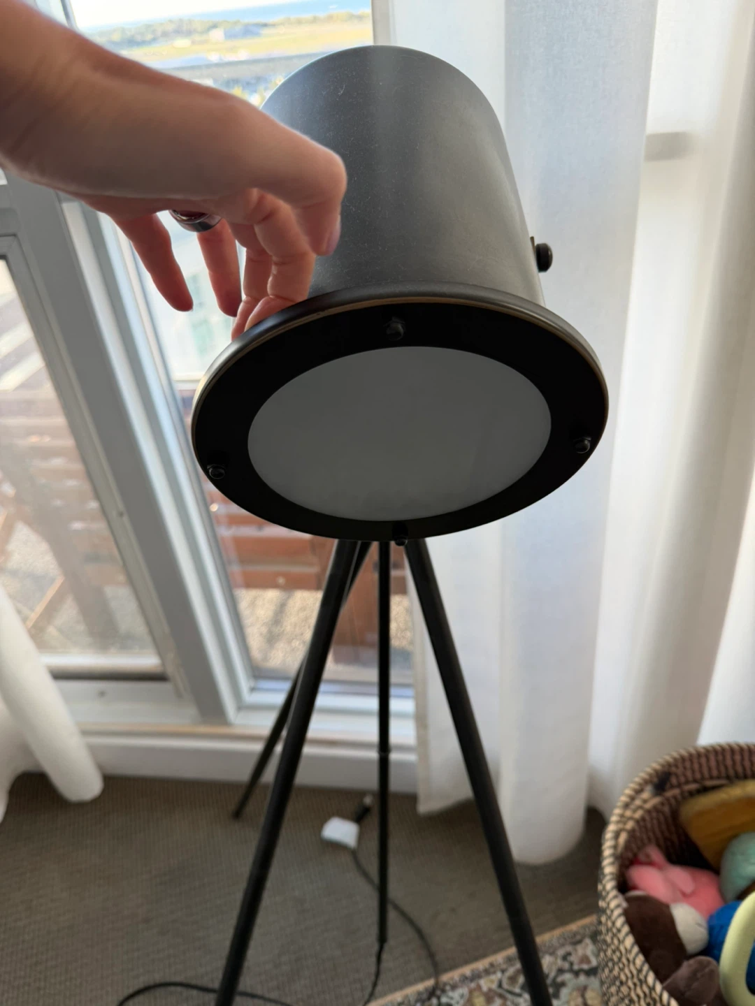 Black Tripod Floor Lamp - photo 2