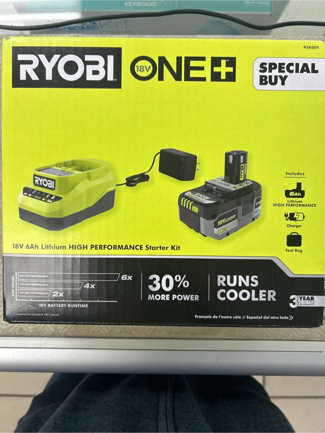 Ryobi 18V ONE+ 6Ah Lithium HP Starter Kit