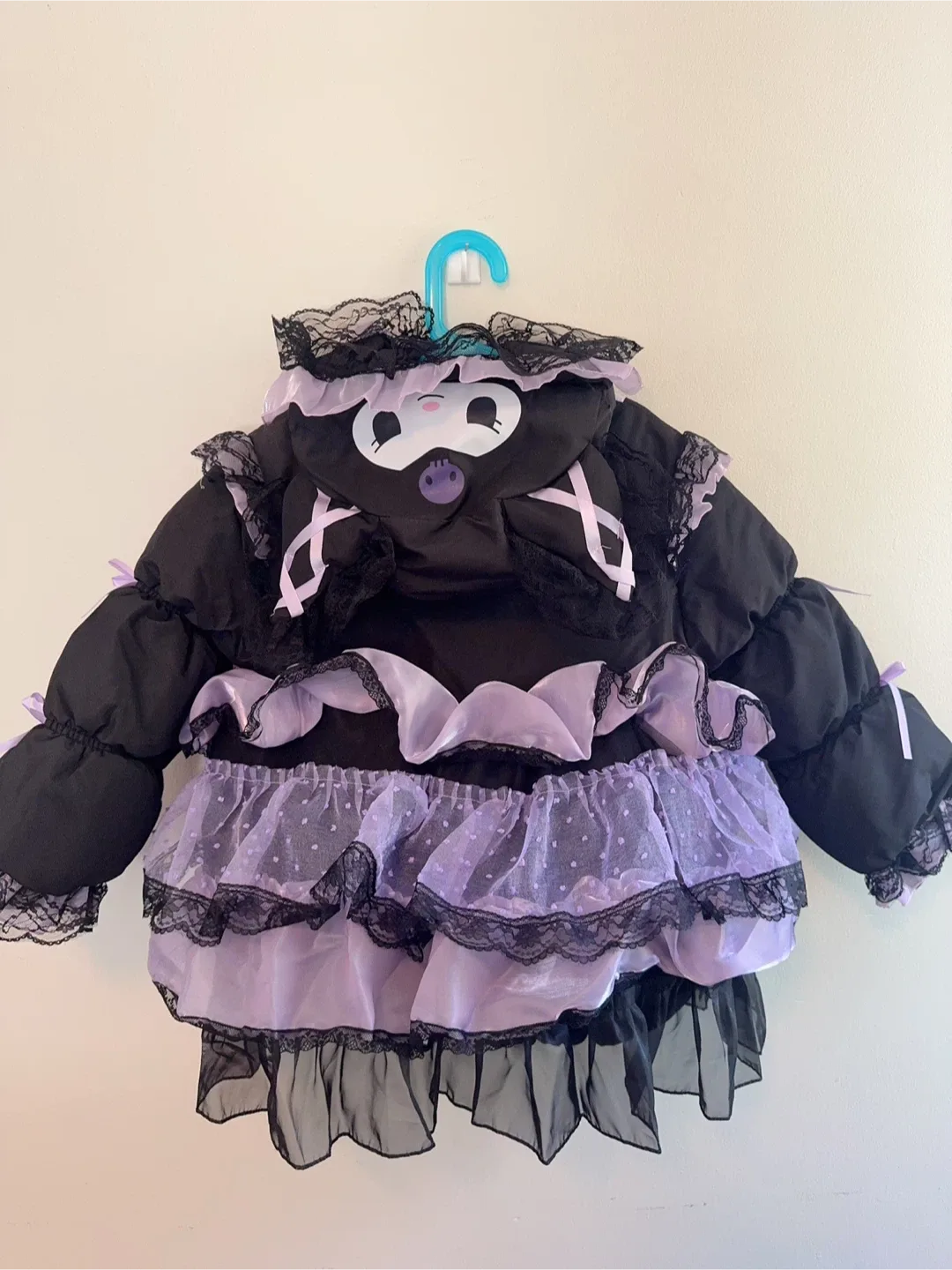 Kuromi Inspired Puffer Jacket Toddler size 6-7T image indicator(2)