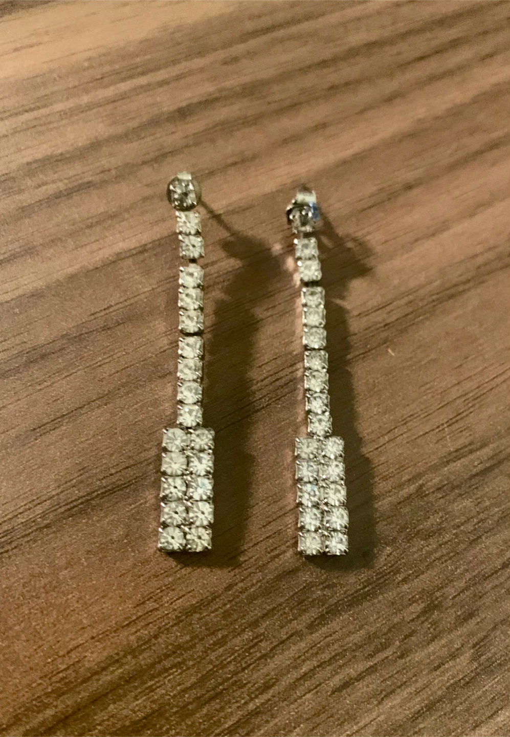 Vintage Sparkly Dangle Earrings - photo 2