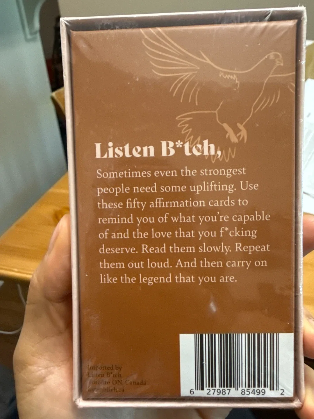 🧡New Listen B*tch Affirmation Cards - 50 Cards image indicator(2)