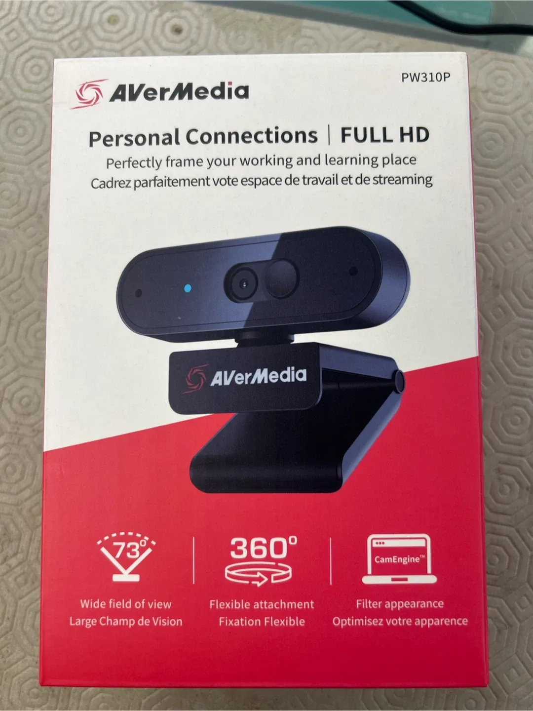 AVerMedia PW310P Webcam - Full HD, New in Box